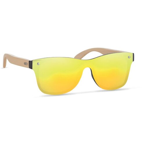 Zonnebril met all-over glas Aloha geel