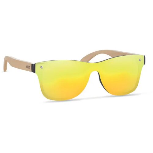 Zonnebril met all-over glas Aloha geel