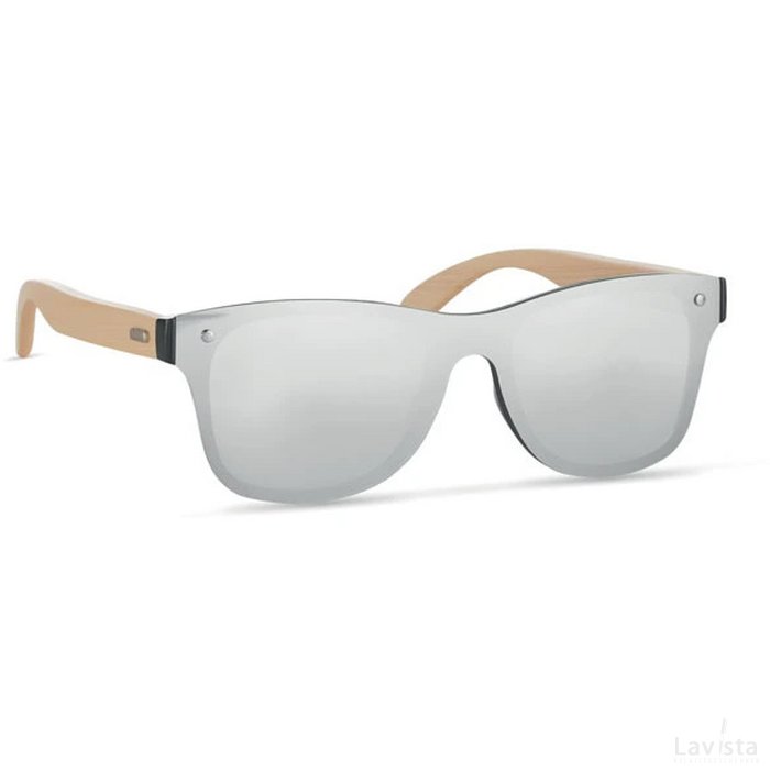 Zonnebril met all-over glas Aloha glanzend zilver