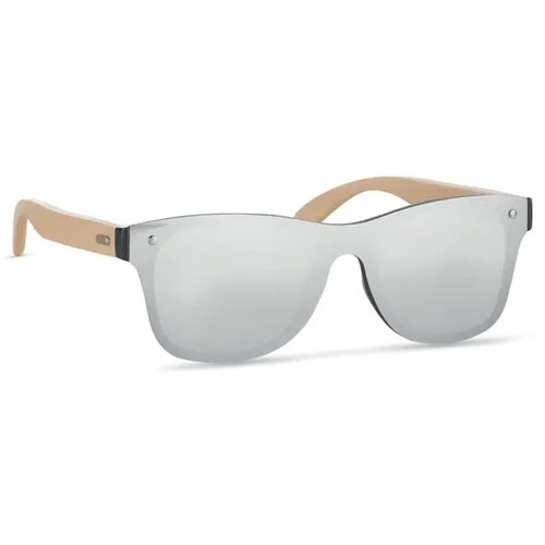 Zonnebril met all-over glas Aloha glanzend zilver