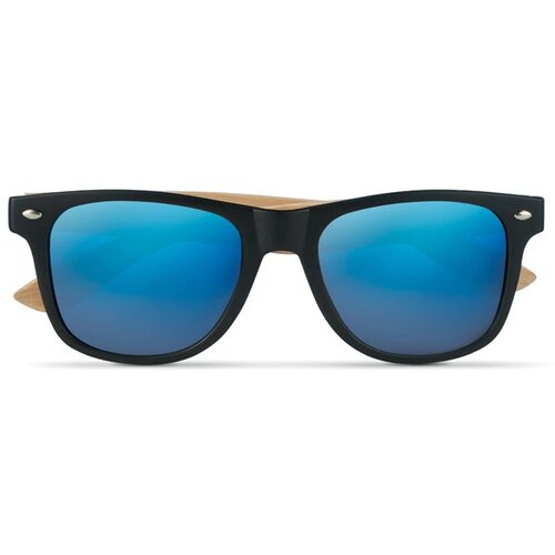 Zonnebril met bamboe frame California touch blauw