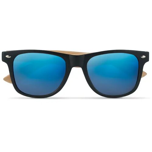 Zonnebril met bamboe frame California touch blauw