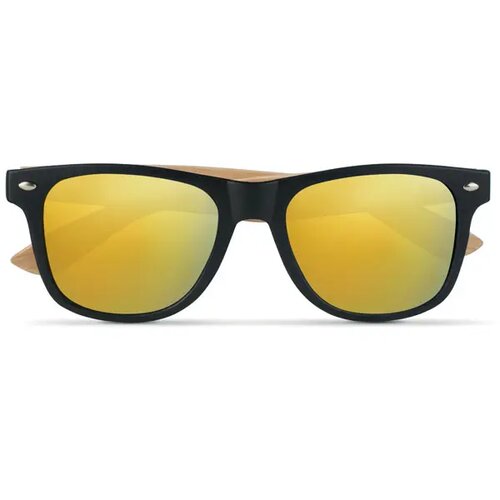 Zonnebril met bamboe frame California touch geel