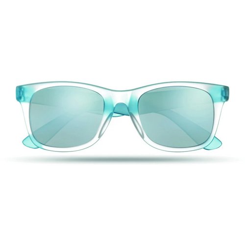 Zonnebril met spiegelglazen America touch blauw