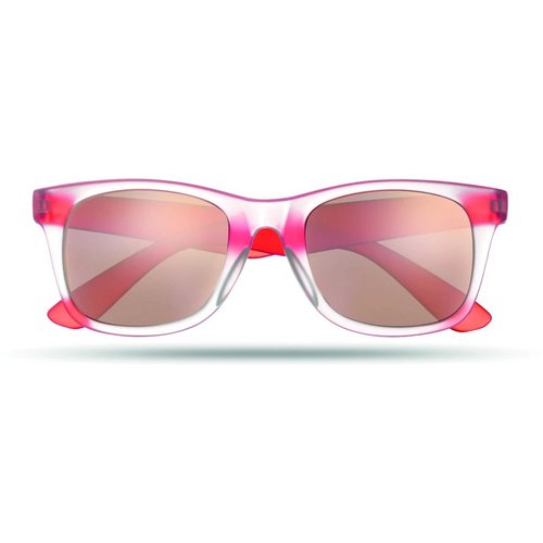 Zonnebril met spiegelglazen America touch rood