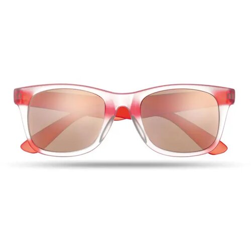 Zonnebril met spiegelglazen America touch rood