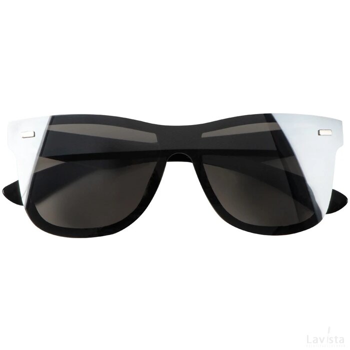 Zonnebril met spiegelglazen zwart