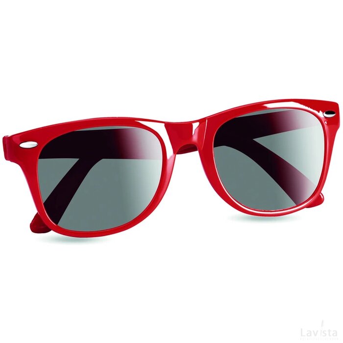 Zonnebril met uv bescherming America rood