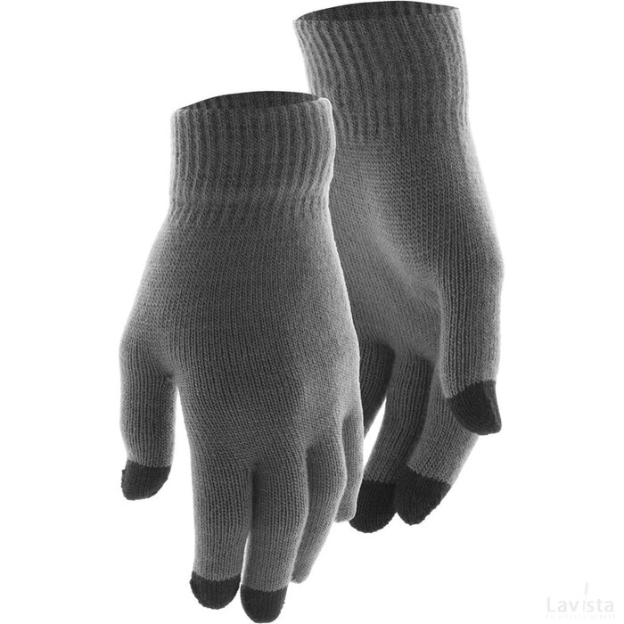 Actium Handschoen Touchscreen Donker Grijs