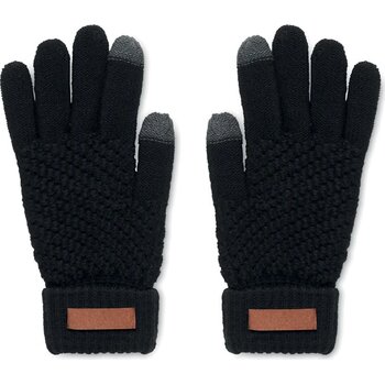 Rpet touchscreen handschoenen Takai zwart Rpet touchscreen handschoenen Takai zwart