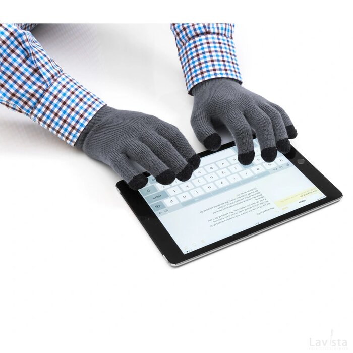Tellar Handschoen Touchscreen Donker Grijs