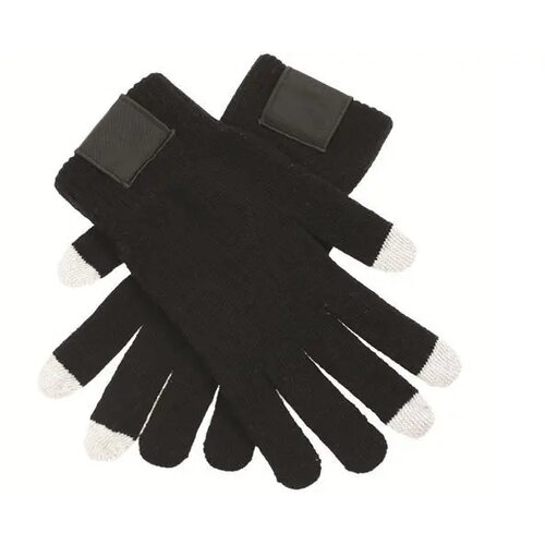 Touchscreen Handschoenen Met Label Black