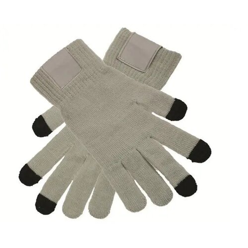 Touchscreen Handschoenen Met Label Grey