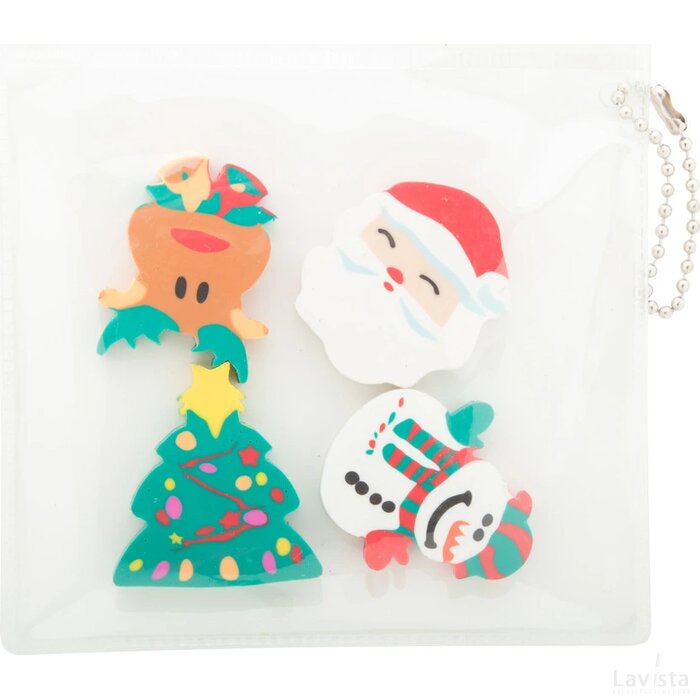 Flop Kerst Gum Set Meerkleurig