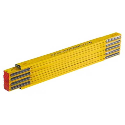 Duimstok 2 meter van hout geijkt volgens EG ijknorm klasse 11