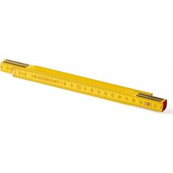 Duimstok 1 meter Perfekt 5 geel Duimstok 1 meter Perfekt 5 geel