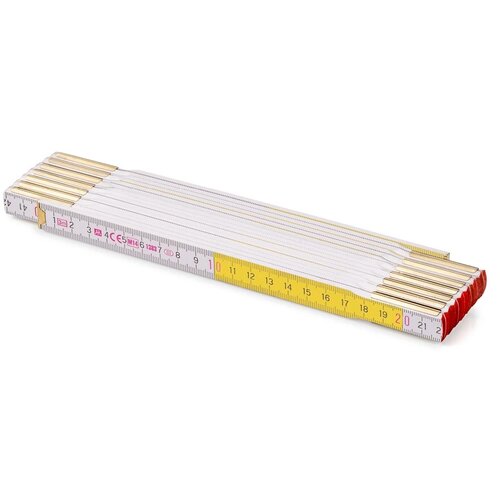 Duimstok 3 meter Profi 15 wit/geel