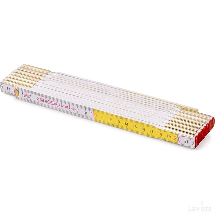 Duimstok 3 meter Profi 15 wit/geel