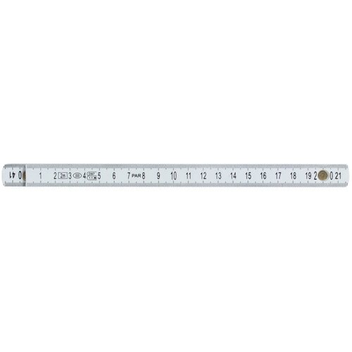 Fiberglas duimstok wit