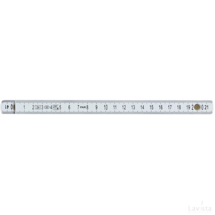 Fiberglas duimstok wit