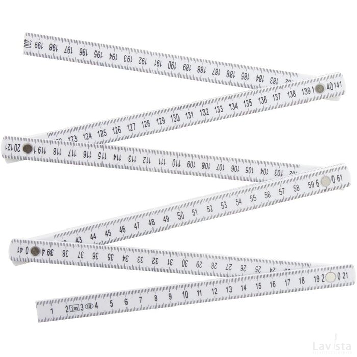 Mansard Opvouwbare Liniaal Wit