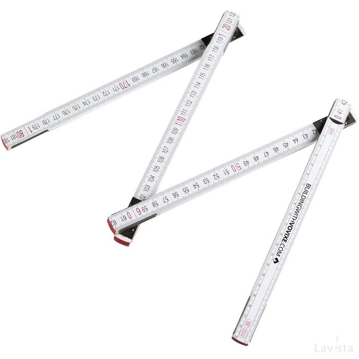 Metric Woodpro Duimstok Wit