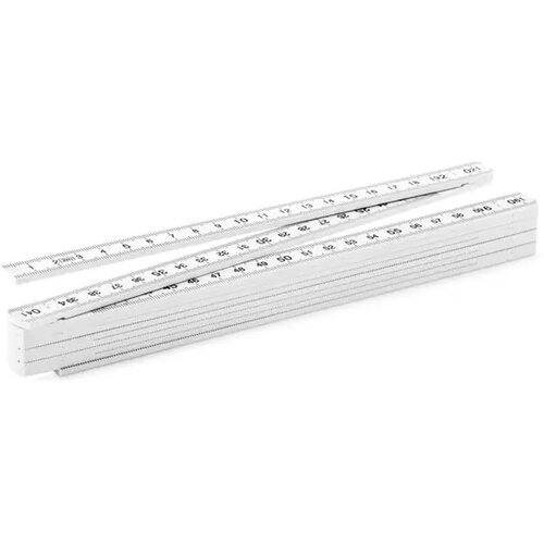 Opvouwbare meetlat 2 meter wit