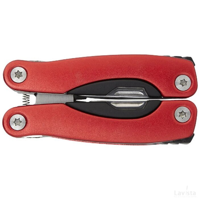 Casper mini multifunctionele gereedschapsset met 11 functies Rood
