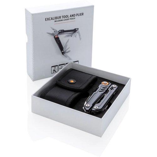 Excalibur multitool zwart, oranje