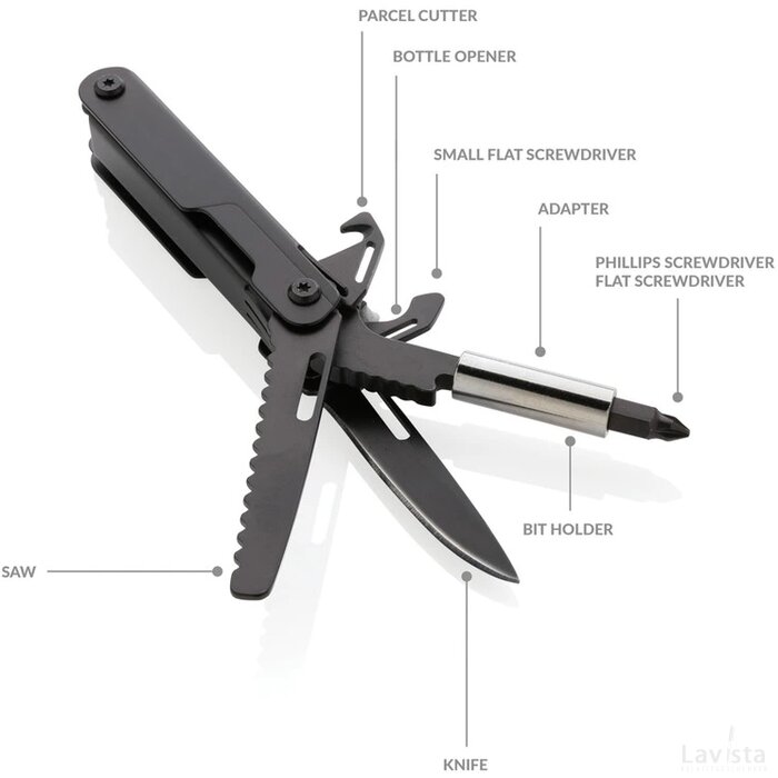 Gear X zak multitool zwart