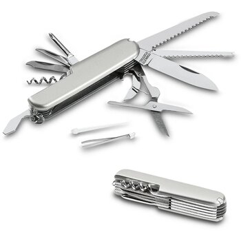 Groden Multifunctioneel Zakmes Satijn Zilver