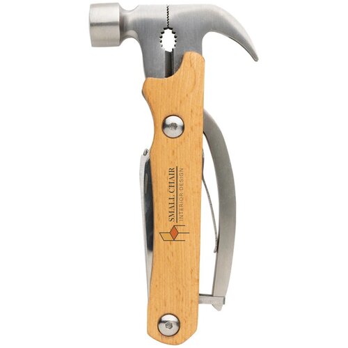 Houten multitoolhamer bruin