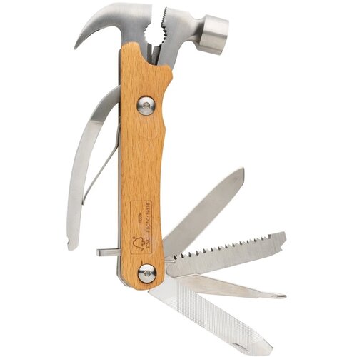 Houten multitoolhamer bruin