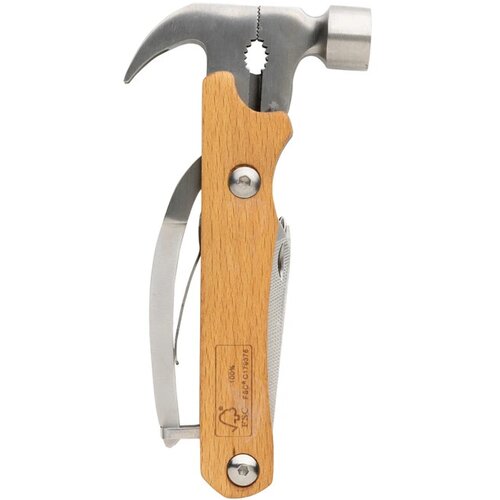 Houten multitoolhamer bruin