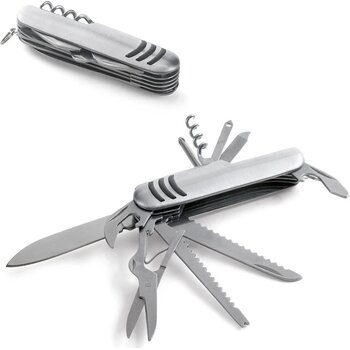Kaprun Multifunctioneel Zakmes Satijn Zilver Kaprun Multifunctioneel Zakmes Satijn Zilver