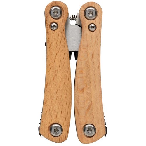 Mini houten multitool bruin
