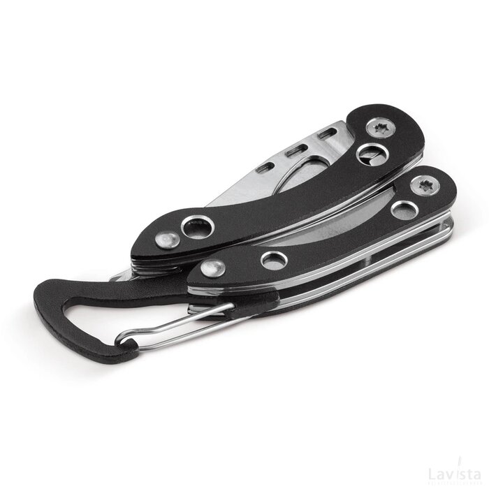 Multi-tool met karabijnhaak zwart