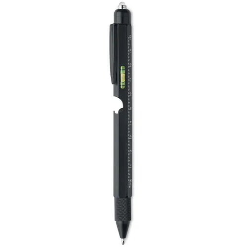 Pen met waterpas en liniaal Retool zwart