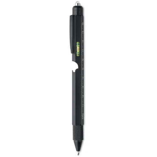 Pen met waterpas en liniaal Retool zwart
