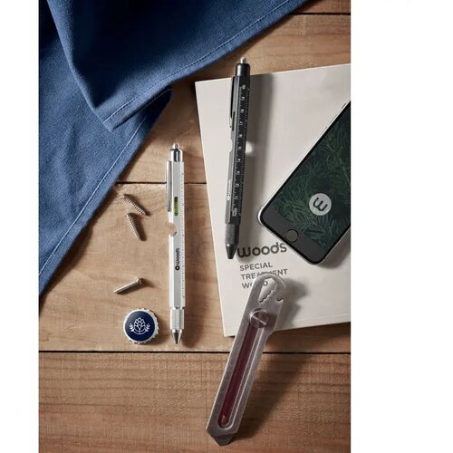 Pen met waterpas en liniaal Retool zwart