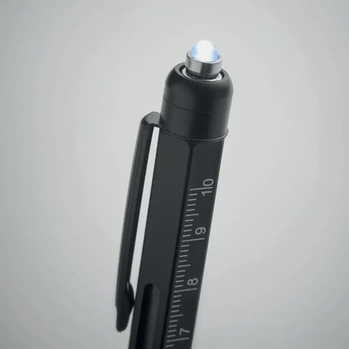 Pen met waterpas en liniaal Retool zwart