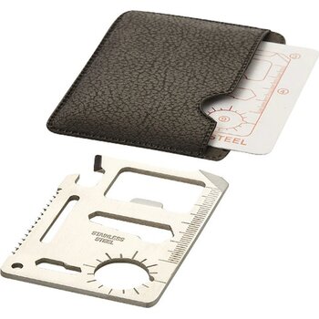 Saki 15 in 1 tool card Zilver,Zwart Zilver, Zwart Zilver/Zwart Saki 15 in 1 tool card Zilver,Zwart Zilver, Zwart Zilver/Zwart