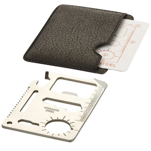 Saki 15 in 1 tool card Zilver,Zwart Zilver, Zwart Zilver/Zwart