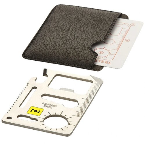 Saki 15 in 1 tool card Zilver,Zwart Zilver, Zwart Zilver/Zwart