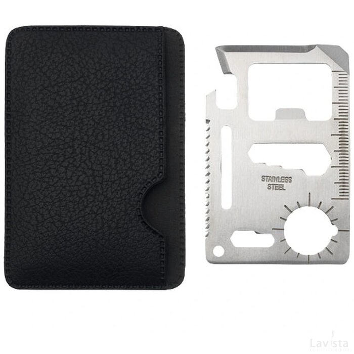 Saki 15 in 1 tool card Zilver,Zwart Zilver, Zwart Zilver/Zwart