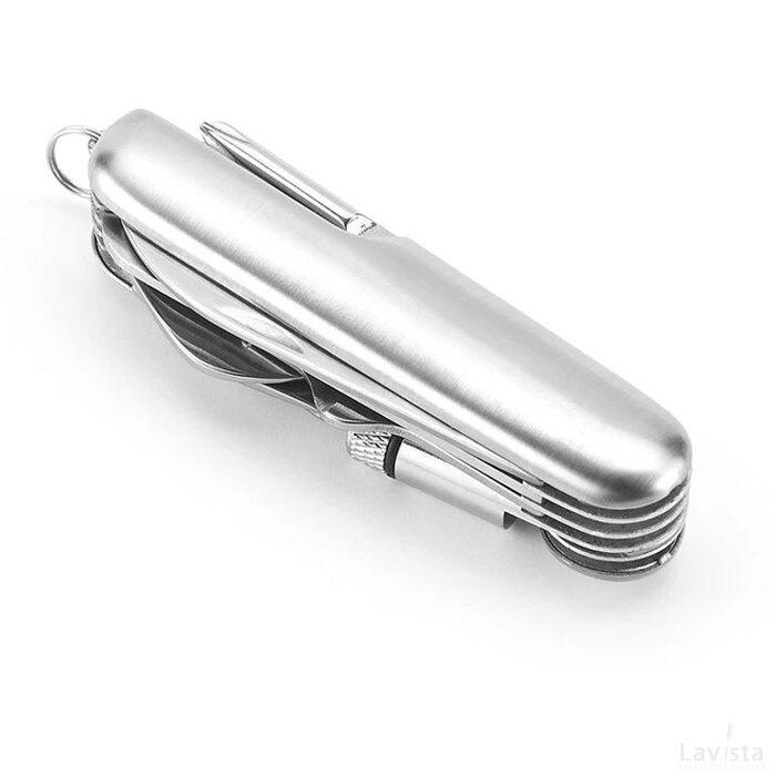 Solden Multifunctioneel Zakmes Satijn Zilver