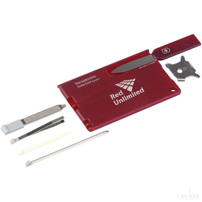 Swisscard Quattro Transparant Rood