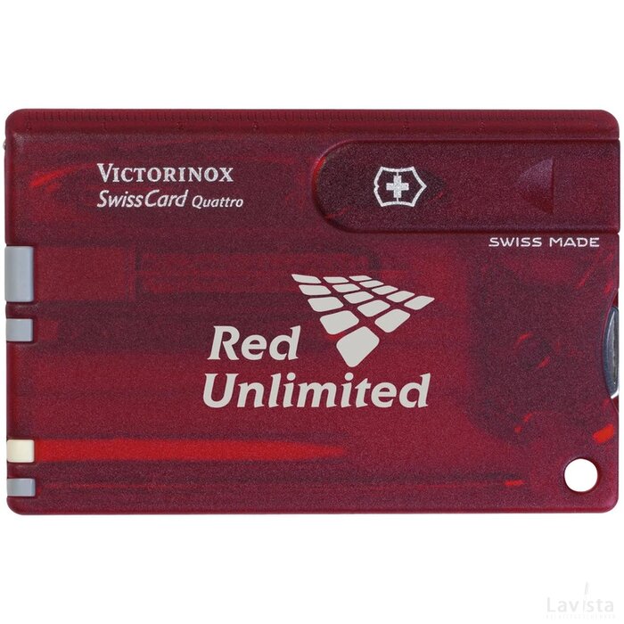Swisscard Quattro Transparant Rood