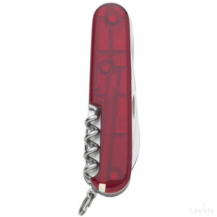 Vitorinox Huntsman Zakmes Transparant Rood