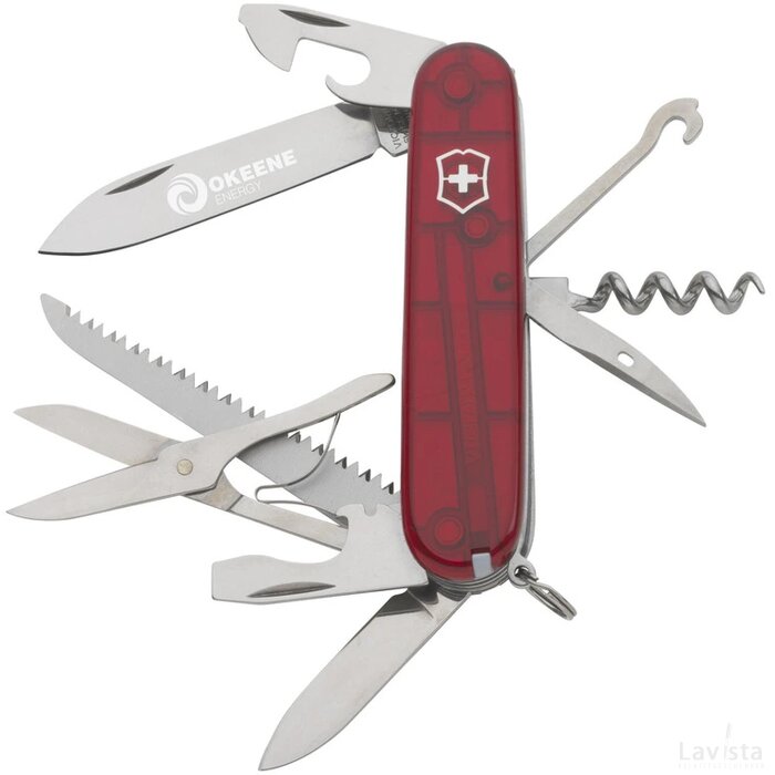Vitorinox Huntsman Zakmes Transparant Rood